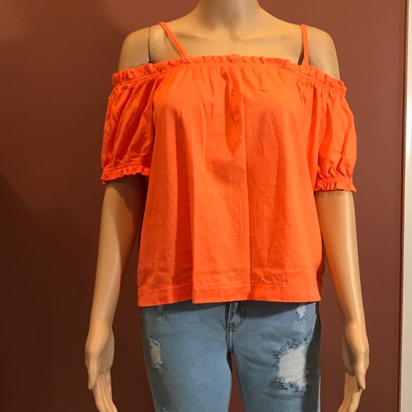 H&M’s orange top size small used - Picture 1 of 6